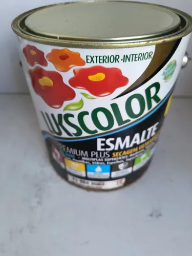 Lote 011 Tintas Lukscolor Esmalte Premium Plus Branco Brilhate