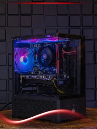 Desktop R5 4500, RX 580, 16GB, NVMe 512GB, Fonte 500W, Gabinete TGT