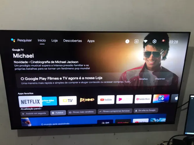 TV 4k. 55 polegadas
