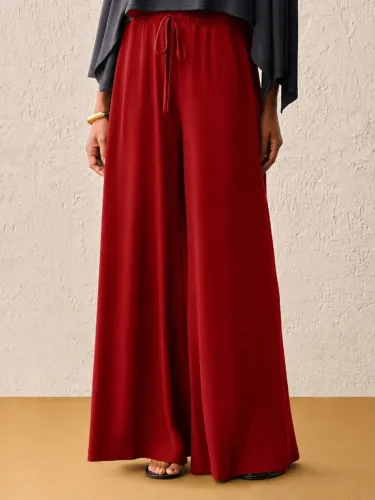 Calça Pantalona Vermelha