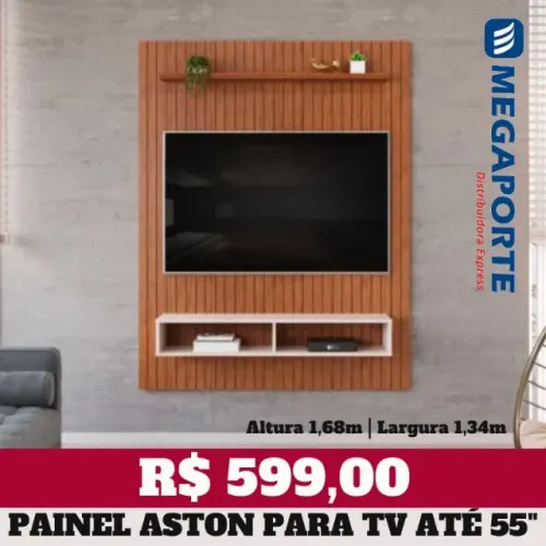 Painel 1,34m Ripado para TV até 55" (NOVO) Entrega Grátis!