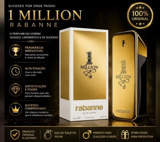 Perfume 1 Million toilette 200 ml original