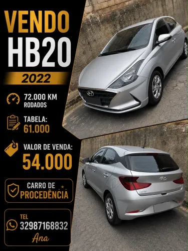 Hyundai HB20 Vision 1.0 Flex 12V MEC 2022
