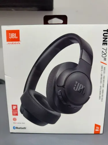 Fone de Ouvido Bluetooth JBL Tune 720BT - Original / Até 76h de Bateria/ NOVO Lacrado CX