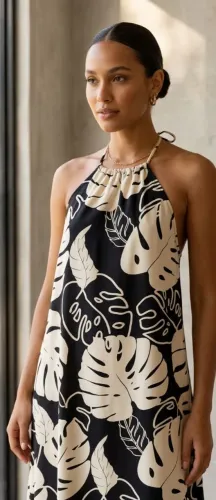 Vestido midi feminino