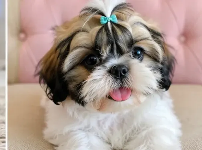 Cãozinho esperto e brincalhão Shih tzu/Shitzu