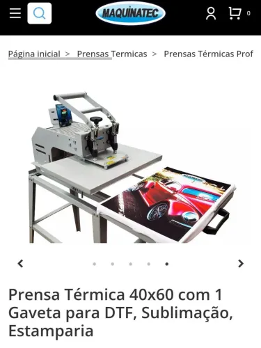 Prensa térmica 40x60 nova