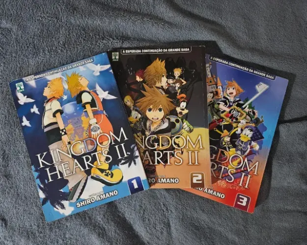Mangá Kingdom Hearts Volume 1, 2 e 3