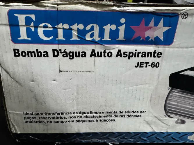 Bomba Dágua Autoaspirante Ferrari JET-60 1/2CV - Nova na caixa