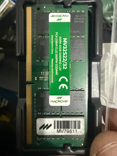 Memória RAM DDR4 32GB 3200MHz Macrovip (Notebook)