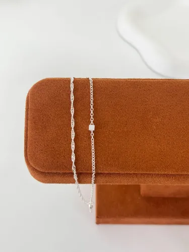 Pulseira Dupla Quadradinho