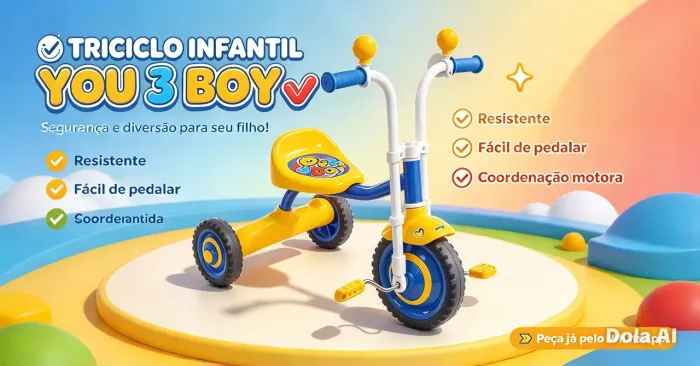 Triciclo Infantil You?3?Boy ! ?