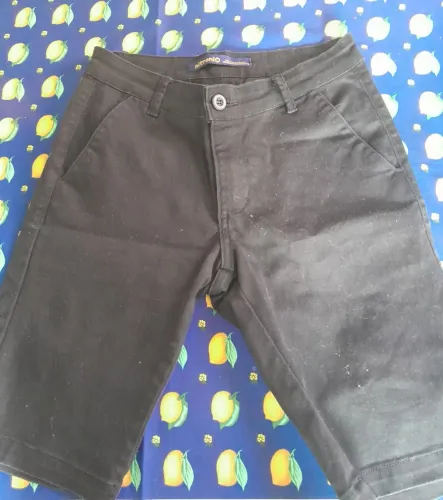 Short Jeans Preto 36