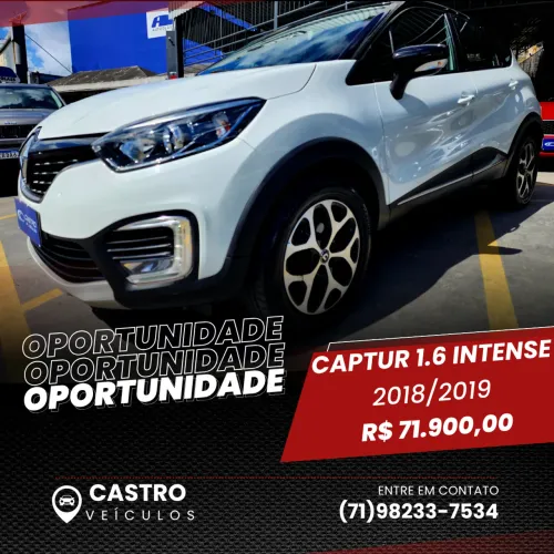 Renault Captur Intense 1.6 16V Flex 5P Aut. 2019