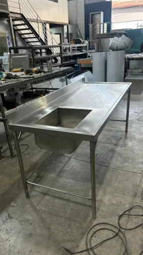 Pia Inox 1,80m Industrial Cuba Profunda 60x40