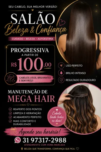 Progressiva,botox ,colocação de marga Hair manutenção