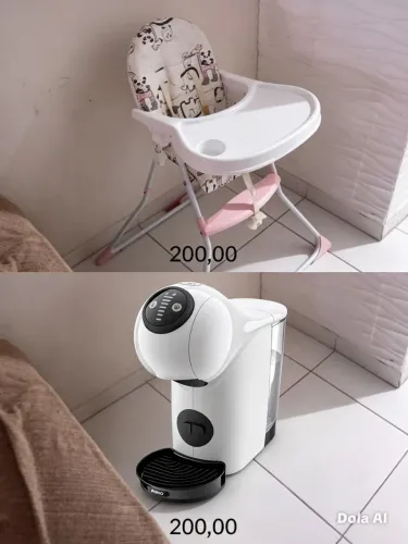 Cadeirinha e cafeteira