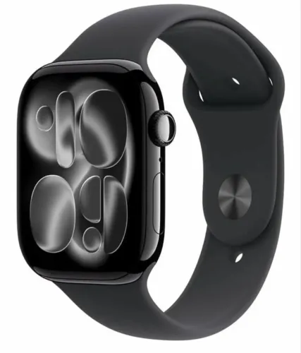 Apple Watch Series 11 GPS, Caixa em alumínio preto brilhante de 46 mm 
