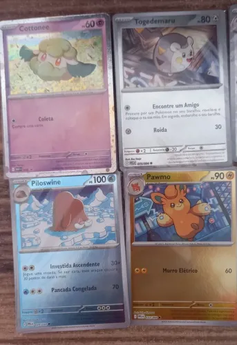 Vendo 8 cartas raras pokemon