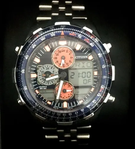 Citizen Navihawk C300 Orange Military