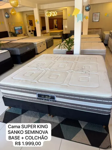 Colchão KING LÊ GRIFF SEMINOVO COM BASE - Entrego!