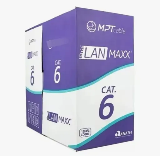 Caixa de cabo utp cat 6 lanmaxx