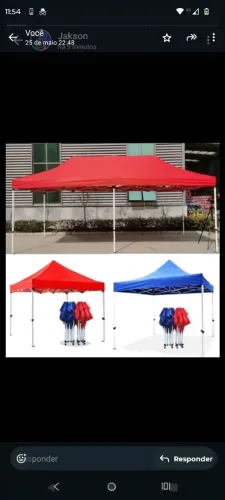 TENDA SANFONADA 3X6 REFORÇADA ACEITAMOS CARTÃO 