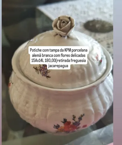 Potiche porcelana antigo KPM