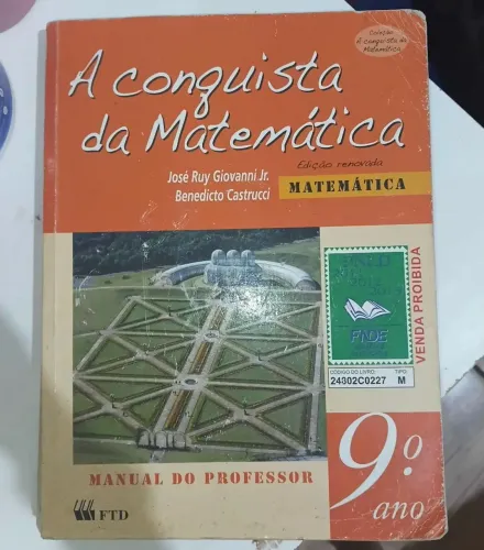 Livro A Conquista da Matemática - 9º Ano (Manual do Professor)
