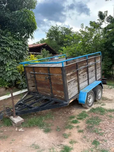 Reboque Carretinha Reforçada - Eixo Duplo - Ótimo para Carga Pesada