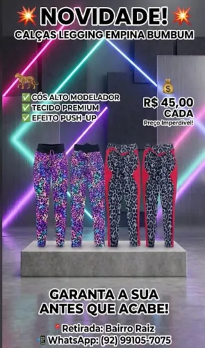 Leggings empina bumbum
