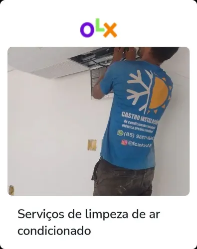 Serviços de manutenção preventiva e corretiva, instalação de ar condicionado