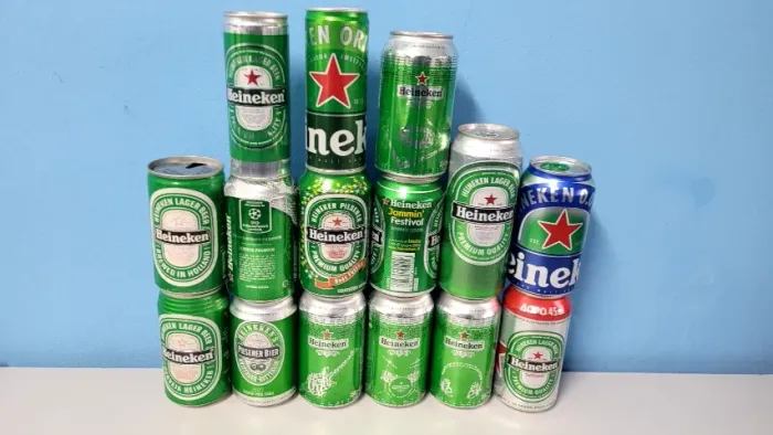 Lata antiga beer coleção cervejas Heineken(2) - latas vazias, favor ler anuncio