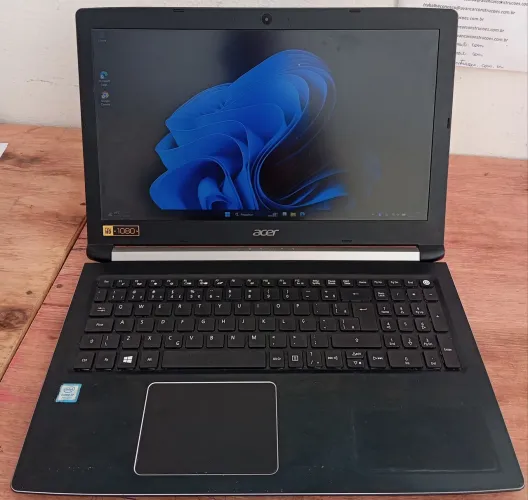 Notebook Acer i7 7gen SSD Nvme 256 12 GB de RAM DDR4