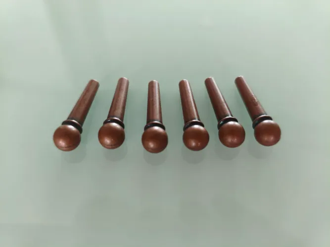 Kit pino em ébano, osso ou metal, para violão cordas de aço 