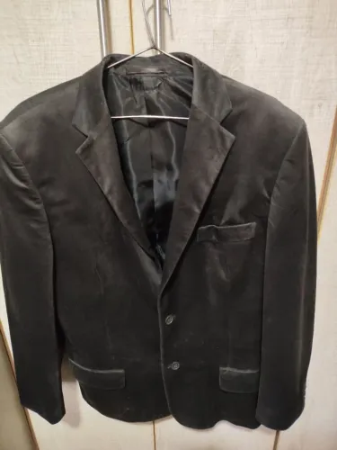 Vendo Blazer de veludo preto tamanho 54