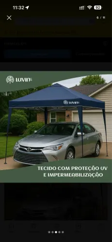 Tenda gazebo 3x3 azul