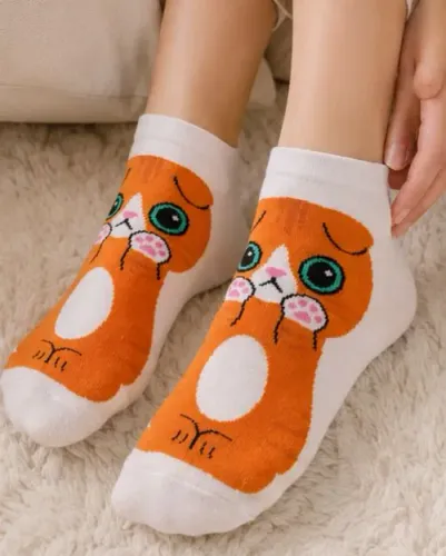 Kit 3 Meias Estampas Gatinho