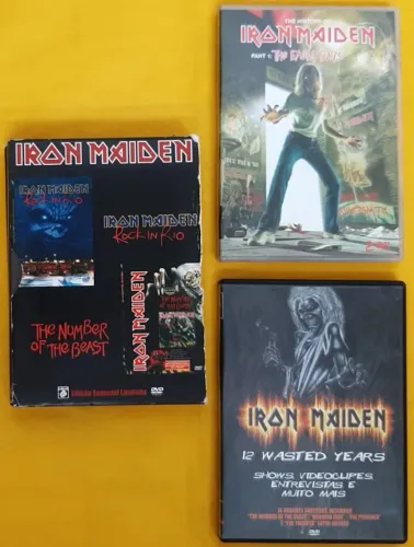 Iron Maiden - Lote com 3 dvds(tem Duplo)