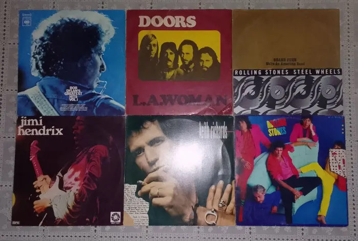 Lote de 32 discos de vinil avariados - lista na descrição