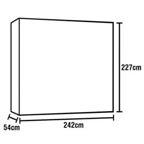 Guarda roupa grande 6 portas 