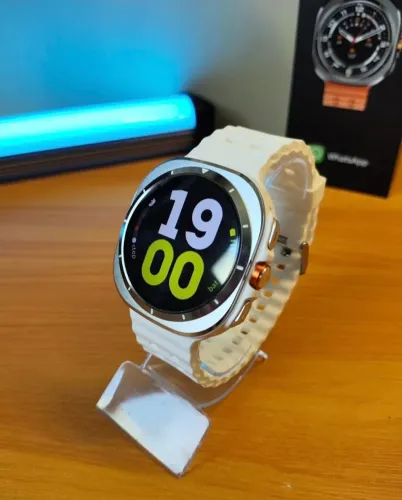 Relógio inteligente smartwatch galaxy ultra 49mm Branco  