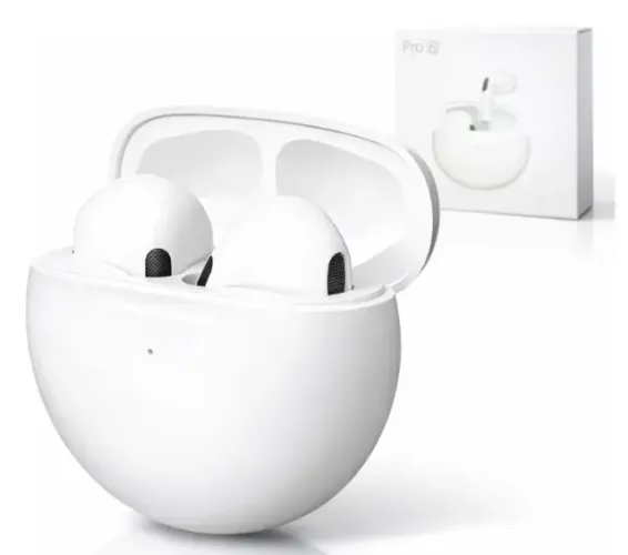 Fone De Ouvido Sem Fio Bluetooth Pro 6 Tws Branco - LACRADO