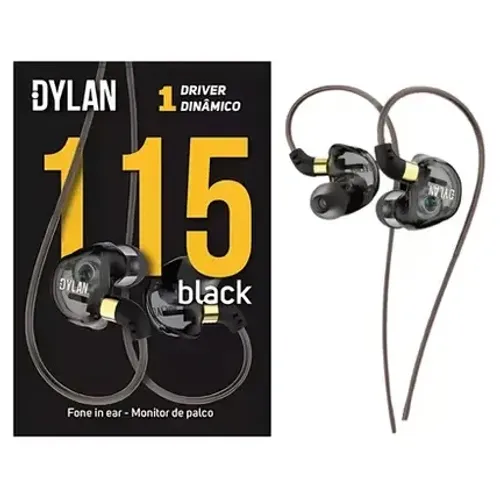 Fone de ouvido monitor de palco Dylan DE-115