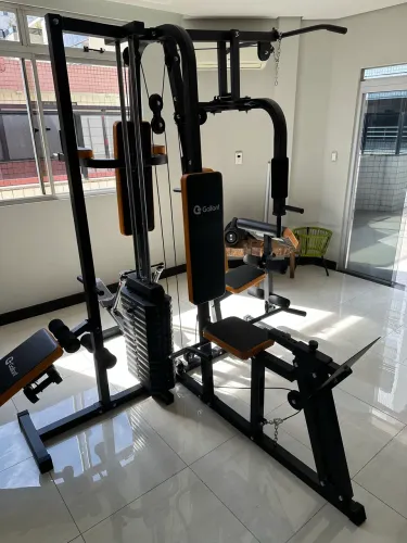 Academia completa Musculação 100kg Gallant Elite Pro GEM100H85A