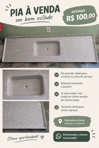 Pia de Cozinha - Valor Negociável