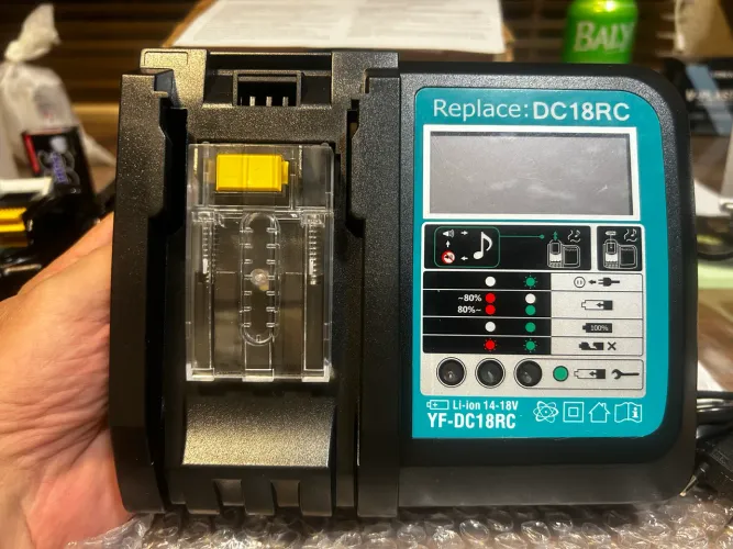 Carregador digital para makita 18v substitui DC18RC