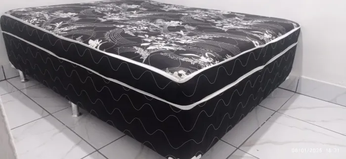 mega promoção cama box 10 cm entregamos até você frete grátis