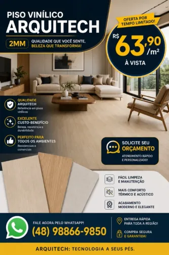 Oferta Especial: Piso Arquitech 2mm com Condição Promocional
