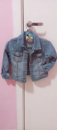 Jaqueta infantil menina jeans